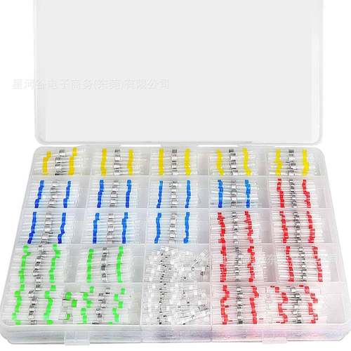 450PCS盒装焊接密封线连接器热缩防水焊接连接器套件绝缘端子