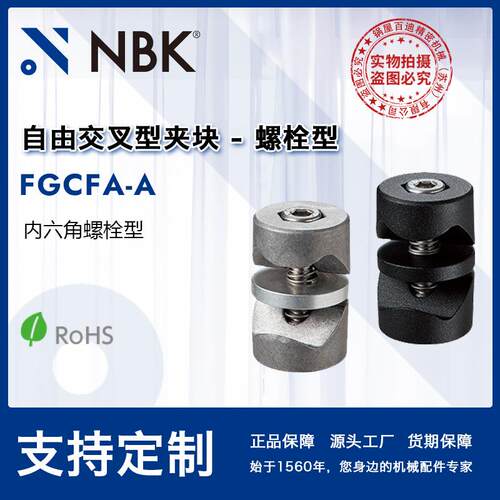NBKFGCFA-A内六角螺栓型自由交叉型夹块任意位置交叉