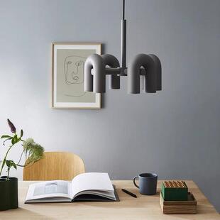 北欧后现代设计师U型吊灯创意复古灯具餐厅卧室艺术吊灯客厅吊灯