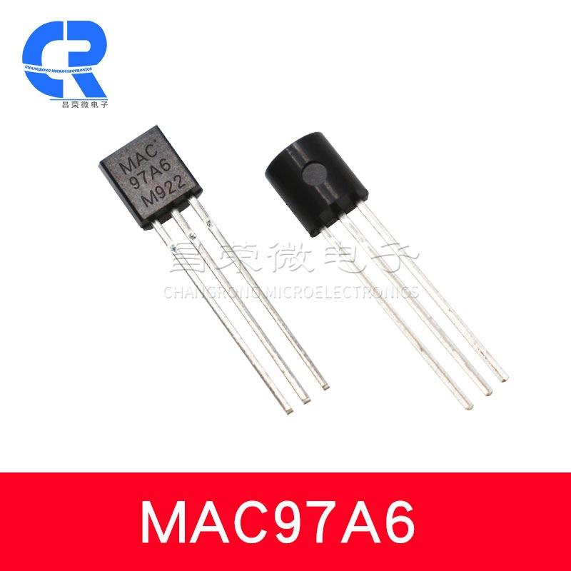 MAC97A697A6TO-92双向可控硅晶闸管0.6A/400V