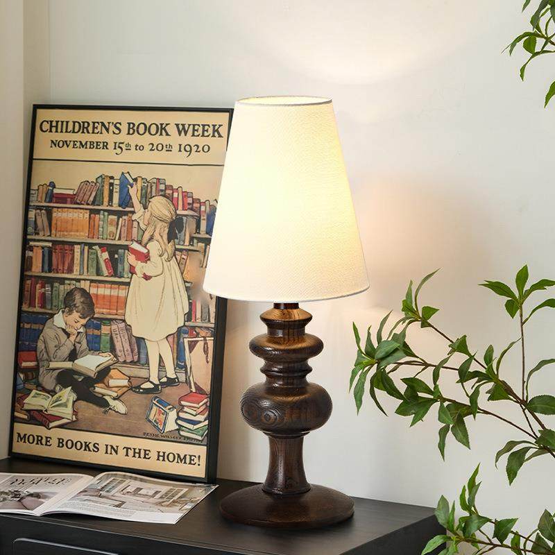 美式复古高级感台灯现代新中式设计师客厅书房卧室装饰床头灯