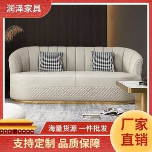 意式轻奢沙发椅旋转单椅客厅单人沙发北欧真皮老虎椅设计师休闲椅