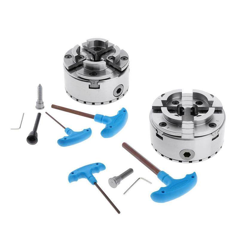 4寸伞齿轮卡盘木工卡盘木旋车床卡盘木旋工具自定心卡盘2Pcs套装