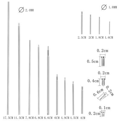 双簧管维修配件套装螺纹维修工具乐器维修保养管乐工具