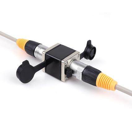 RJ45网络对接转换器NE8FF网络对接器电缆延展连接器直通头耦合器