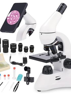 直销2000X单目光学显微镜学生实验专用科学实验科教仪器