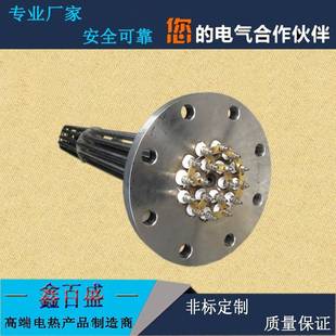 高品质惰性气体管道加热器液体管道式电加热器法兰防爆电加热管