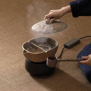 中式古法合璧罐罐茶陶瓷煮茶器围炉煮茶壶电陶炉煮茶碗陶罐砂锅