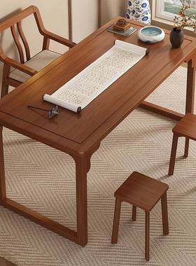 阳FYA客台茶桌椅组合中式实木茶几小型茶桌字桌两新用厅家用泡写