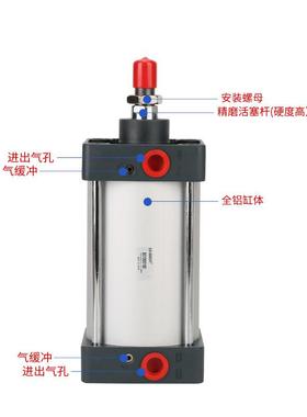 2厂家直供亚德SCN客型1SC气缸SC100-5-510-75-100-25-60-200拉杆