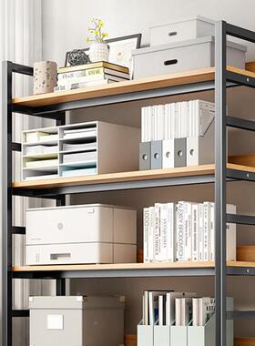 多层落地用书架家置物架储物子客厅SLI书房纳架架书柜收书店档案