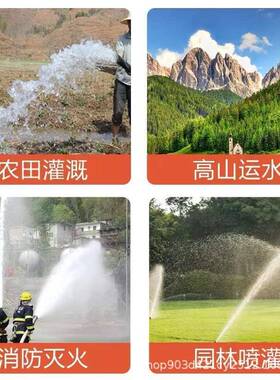 BKM柴抽水泵农油用大功率灌溉高扬程2寸34寸高抽水压机小型自吸寸