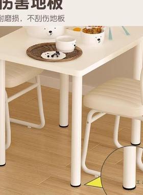 20KZS5新款纯奢白色餐小桌家用户型长方形吃2饭桌子轻出租房用饭