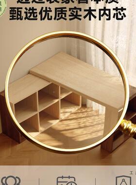 实木转角室书桌书架书字桌柜一体卧家XCZ用学习写台中古风L型电脑