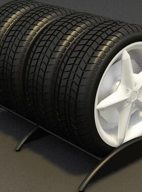 汽车单个轮胎托架承重力强陈储列卡4USYs店仓架五金烤能漆车展示