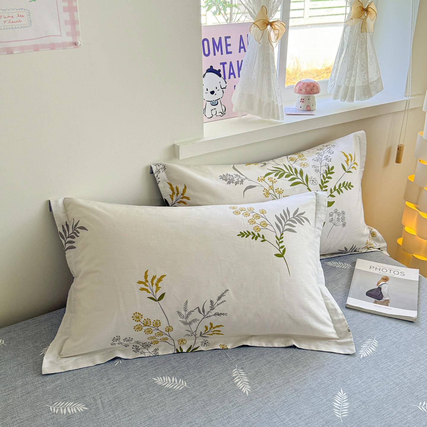 全棉斜纹四.件无品牌/套纯棉床单8被套上宿舍三件套床笠款1.5米1m