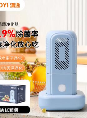 无线充电式果蔬净化器水果食材清洗机厨房蔬菜杀菌消毒净化机