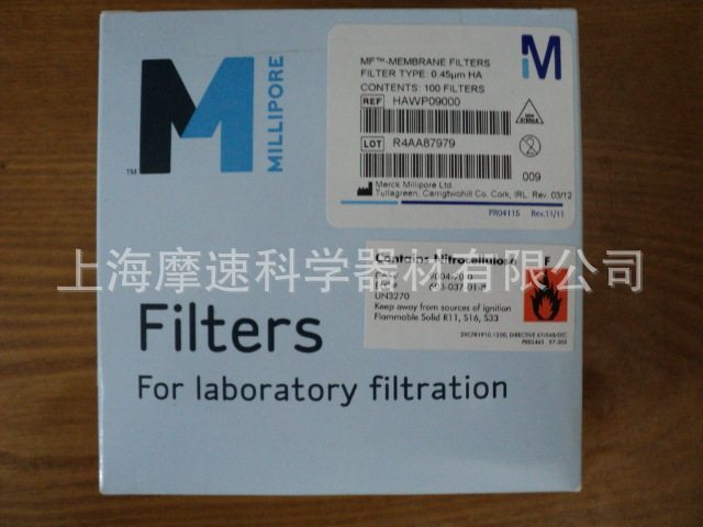 HAWP09000millipore混合纤维素滤膜90MM