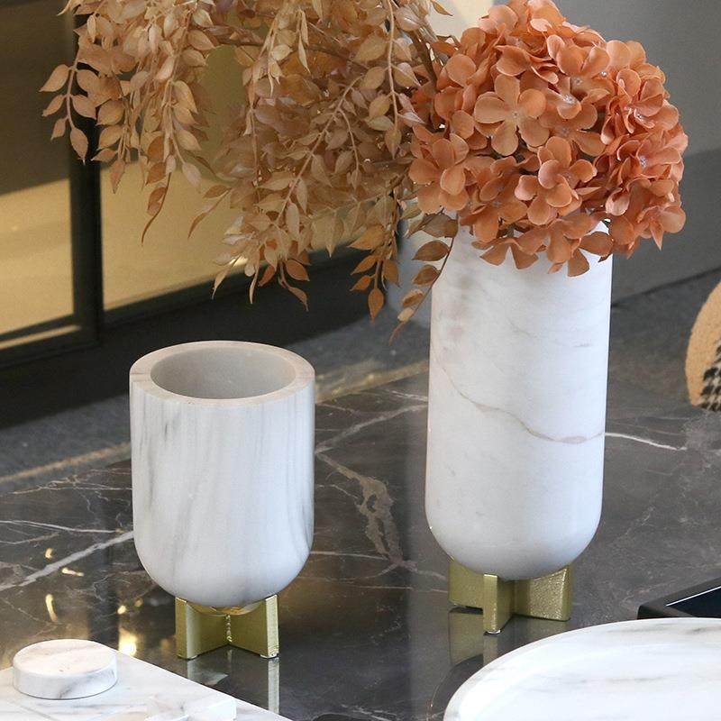 轻奢圆柱仿大理石花瓶摆件客厅茶几电视柜大口径花器插花软装饰品,纺织面料/辅料/配套,纺织机械配件,淘宝优惠券,粉丝福利购,淘宝优惠卷