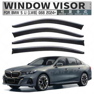 适用于宝马5系长轴晴雨挡雨板BMW5seriesE60F18Windowvisor