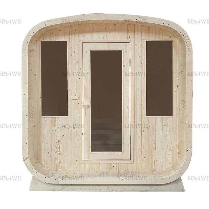 工厂直销户外云杉桑拿房2-4人使用庭院方形桑拿房