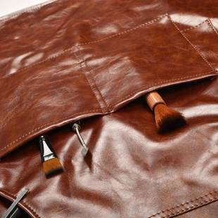 定制供应pu人造革防水防油厨房餐厅家庭主妇工作围裙定制