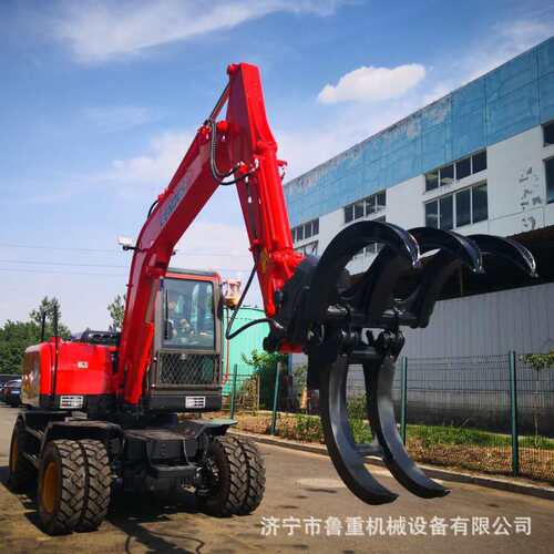 19年新款SD-95抓木机山东鲁重多功能轮挖适应各种地形