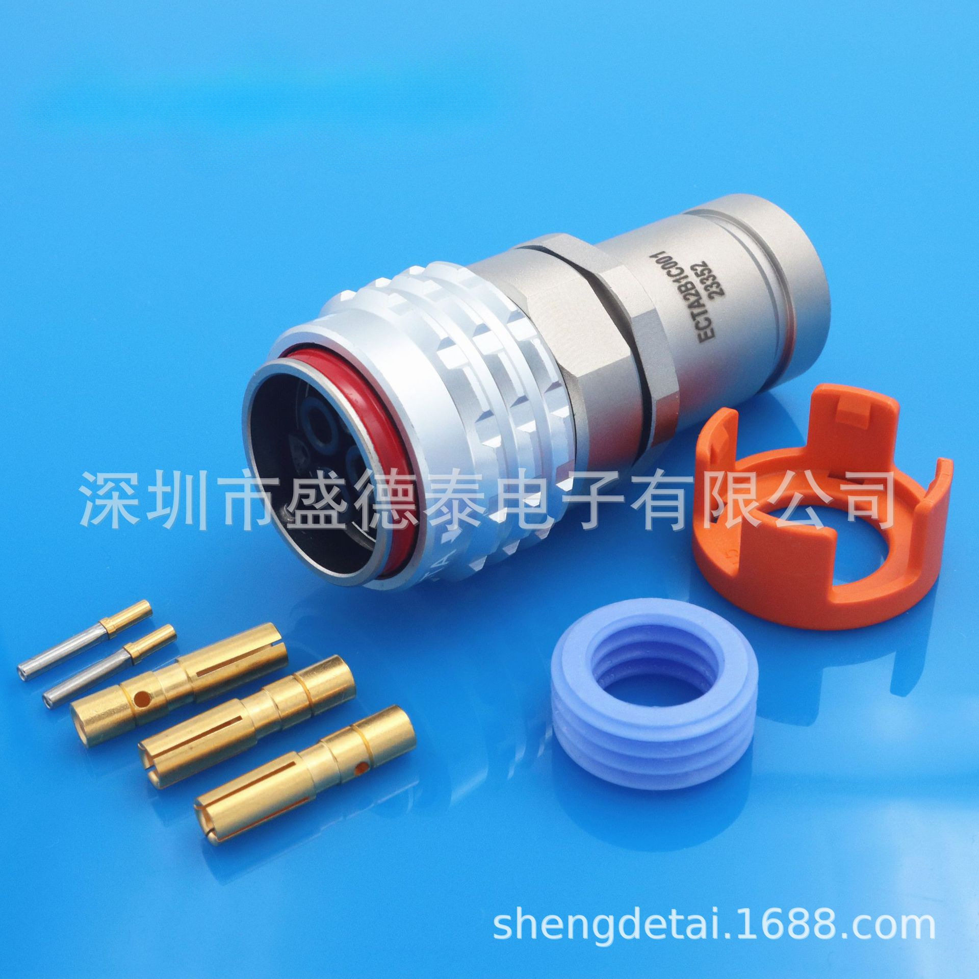 Amphenol安费诺航空插头ECTA2B1C0015芯连接器对接插头原厂
