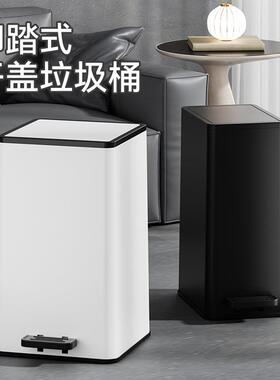 25年新款垃圾桶家用内外双桶14L大容量脚踏开盖垃圾筒收纳桶