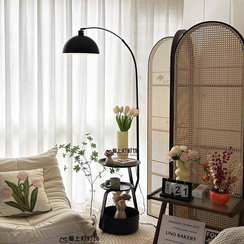 复古美式落地灯客厅沙发旁置物摆件边几中古风卧室床头柜台灯一体,节庆用品/礼品,新娘配件,淘宝优惠券,粉丝福利购,淘宝优惠卷