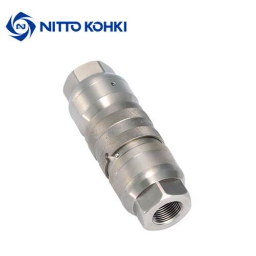 日东工器NITTO平面快速接头FF-3S连接配管无空气式双向型锁扣高压