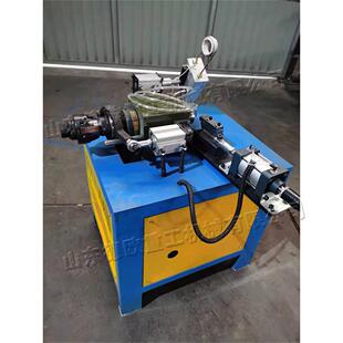 全自动铁管管端封头机小型台式加热圆头封口机金属型材缩管机