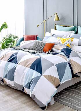 FIRS全棉抑菌四件套QFS-12089七巧板