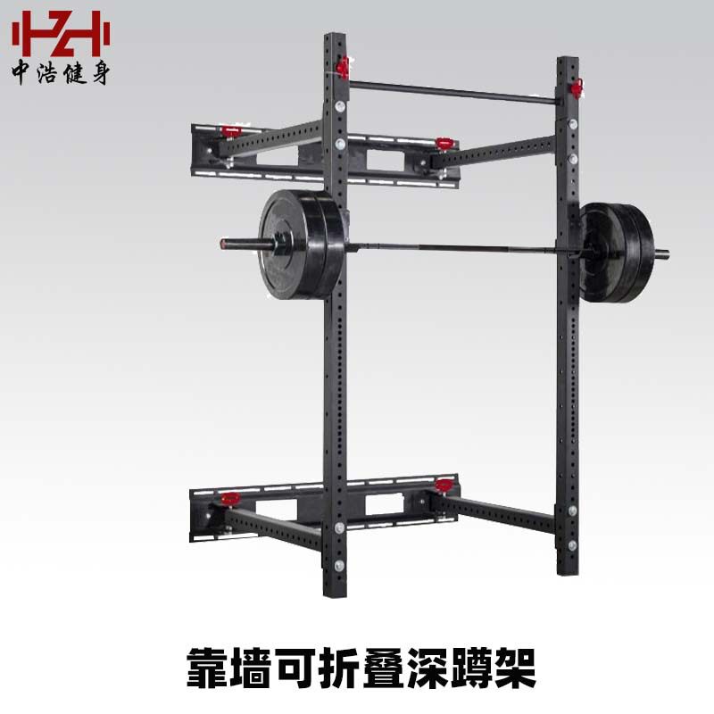 商用家用折叠墙架商用折叠架半框式龙门架折叠架多功能折叠深蹲架