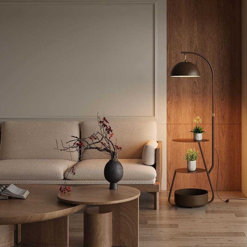 中古风落地灯客厅沙发置物收纳一体茶几灯北欧卧室书房床头柜台灯,电子元器件市场,其它元器件,淘宝优惠券,粉丝福利购,淘宝优惠卷