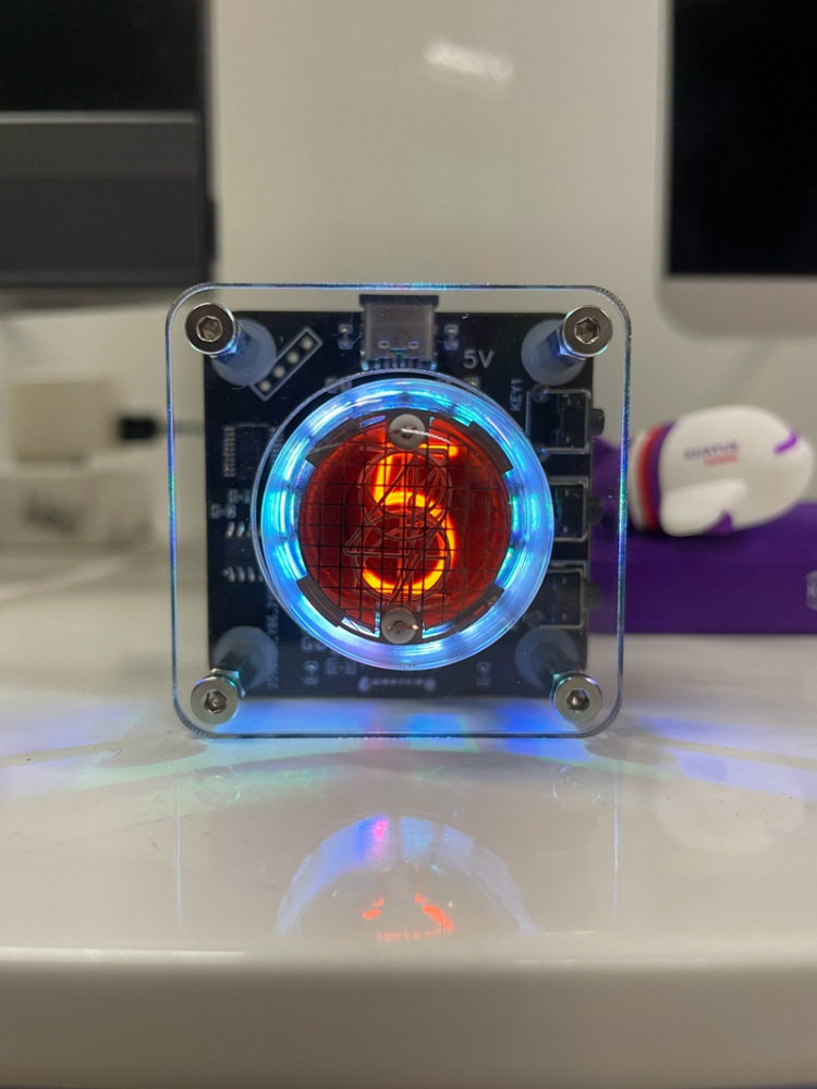 QS30辉光管单管时钟全套含辉光管单底座不含辉光管塑料座钟其他