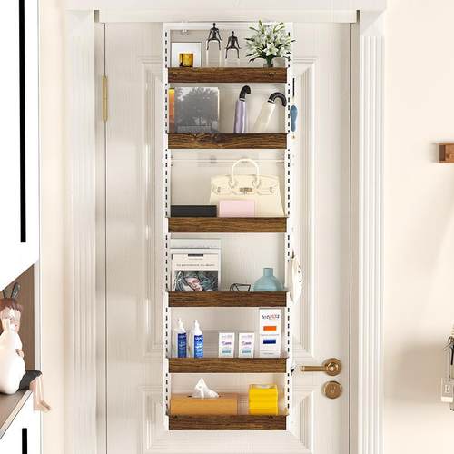 新款日式门后挂篮置物架门后挂篮收纳架门后置物架收纳架浴室挂架