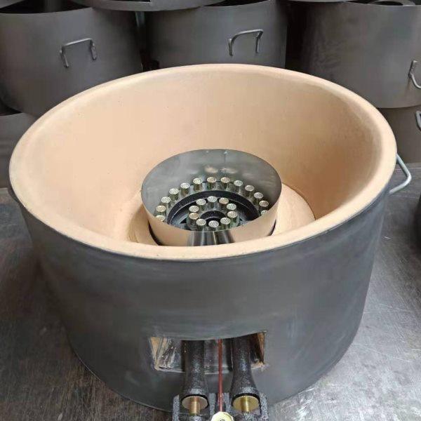 息厚鸡蛋灌饼烤炉 铸铁烤盘  圆形摆摊 葱油饼炉 烤饼炉 熄火保护