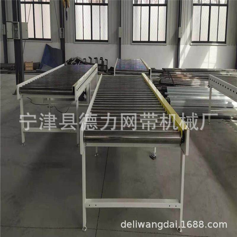 动力滚筒输送机滚筒升降输送机重型滚筒输送线滚轮滚杠传送带 - 实物图