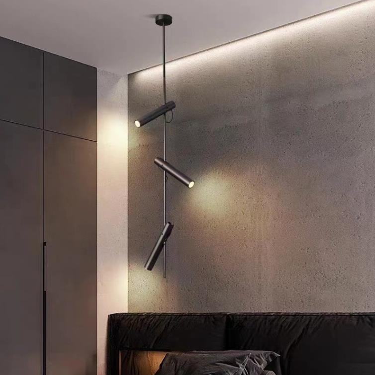 新款意式卧室床头灯现代铁艺创意设计师可调节多头客厅展厅LED