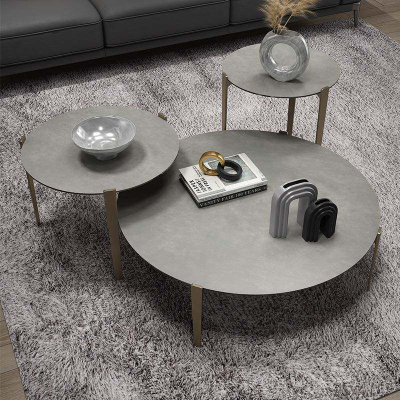意式极简客厅家用圆形茶几外贸岩板台面茶几套几小户型轻奢角几桌,机械设备,其他机械设备,淘宝优惠券,粉丝福利购,淘宝优惠卷