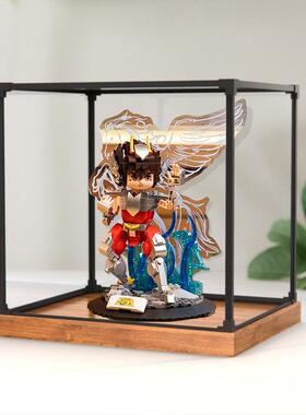 亚克力展示盒适用拼奇86603天马星座星矢模型合金框底防尘收纳盒