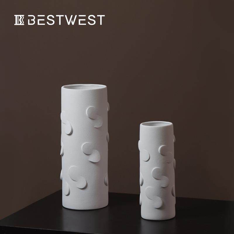 博西家居陶瓷敞口插花风花瓶复古创意简约客厅摆设摆件法式花瓶,机械设备,其他机械设备,淘宝优惠券,粉丝福利购,淘宝优惠卷