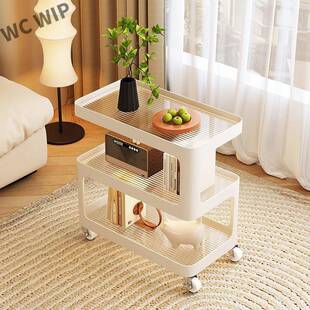 沙发边几轻奢高级感客厅可移动小茶几小推车床头置物架边柜超l3y