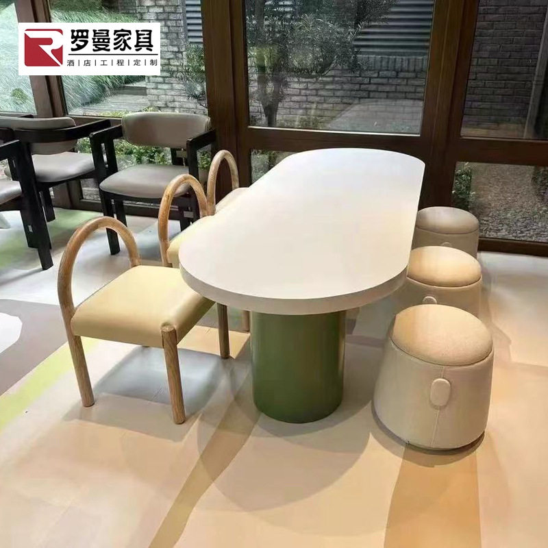 售楼处架空层儿童桌椅幼儿园早教手工桌学习桌培训游戏积木桌