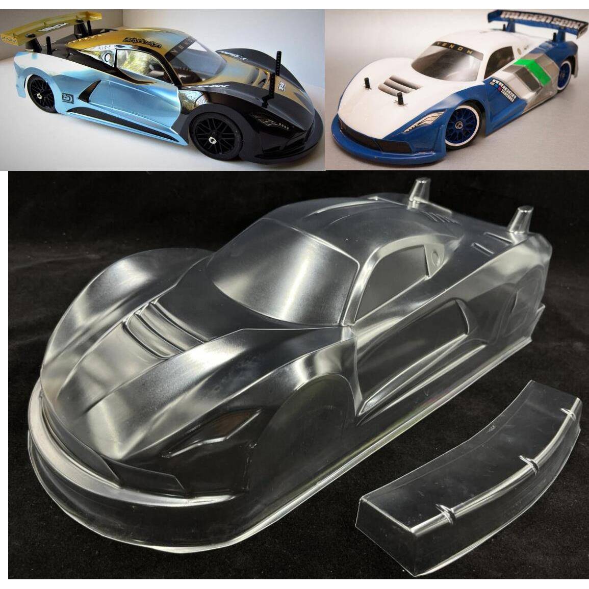 1/10平跑车壳漂移车壳BittydesignUSGTEP电房透明PC车壳190mm