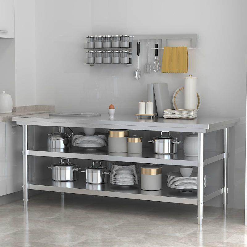 加厚不锈钢工作台操作台三层打包台厨房操作台工作桌打荷台餐桌台,畜牧/养殖物资,畜牧/养殖器械,淘宝优惠券,粉丝福利购,淘宝优惠卷