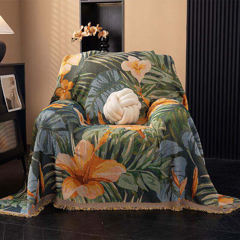 复MS-18古美沙单人级沙发盖布全包沙发巾高感四季通用单人位发垫