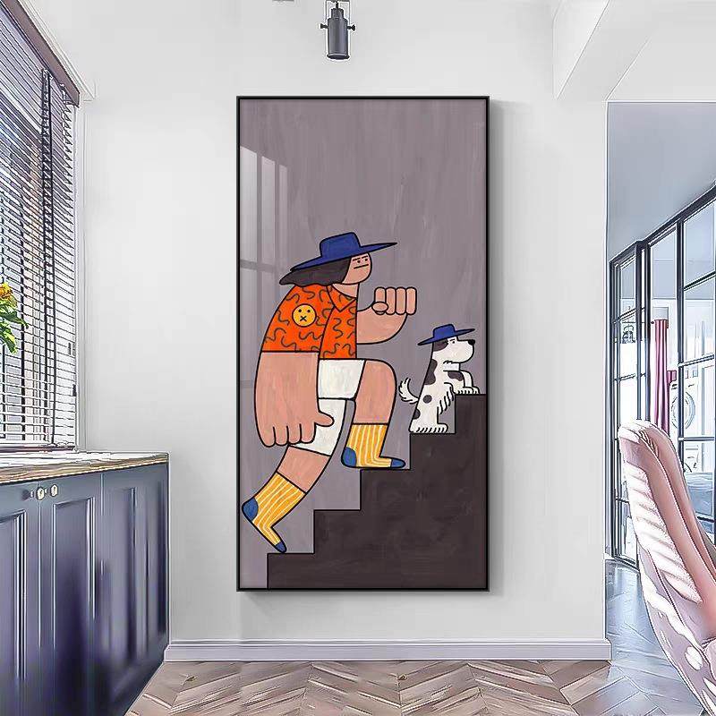 波风艺术动关漫装饰画北欧客普厅玄挂画卧室壁画C-318沙发背景墙