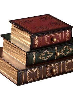 玄关钥匙收纳创意饰t1413064品抽屉办公桌盒件首书房书桌摆道具书